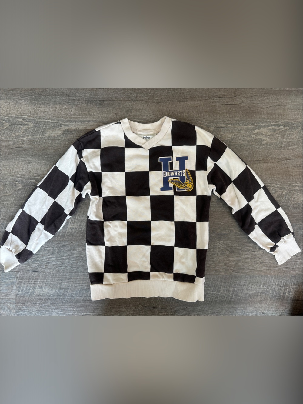 GUC Harry Potter Checkerboard Hogwarts Sweatshirt COZY 6x/7